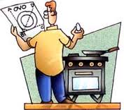 homem na cozinha